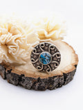 Silver Plated with Polymer Clay Gemstones Statement Ring