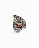 Silver Plated with Polymer Clay Inlay Statement Ring