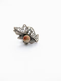 Silver Plated with Polymer Clay Inlay Statement Ring