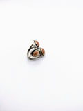 Silver Plated with Polymer Clay Inlay Ring