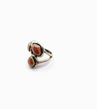 Silver Plated with Polymer Clay Inlay Ring