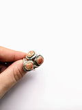 Silver Plated with Polymer Clay Inlay Ring