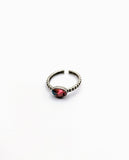 Silver Plated with Polymer Clay Inlay Ring
