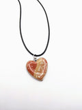 Silver Plated Polymer Clay Inlay Necklace