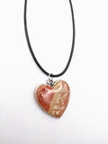 Silver Plated Polymer Clay Inlay Necklace