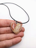 Silver Plated Polymer Clay Inlay Necklace