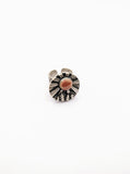 Silver Plated with Polymer Clay Inlay Statement Ring