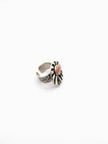 Silver Plated with Polymer Clay Inlay Statement Ring