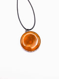 Silver Plated Polymer Clay Inlay Necklace