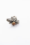Silver Plated with Polymer Clay Inlay Statement Ring