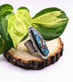 Aredhel Ring Turquoise  Polymer Clay Stone