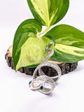 Ahaetulla Snake Ring Green Polymer Clay Stone