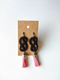 Polymer Suade Knot Earrings