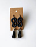 Polymer Suade Knot Earrings